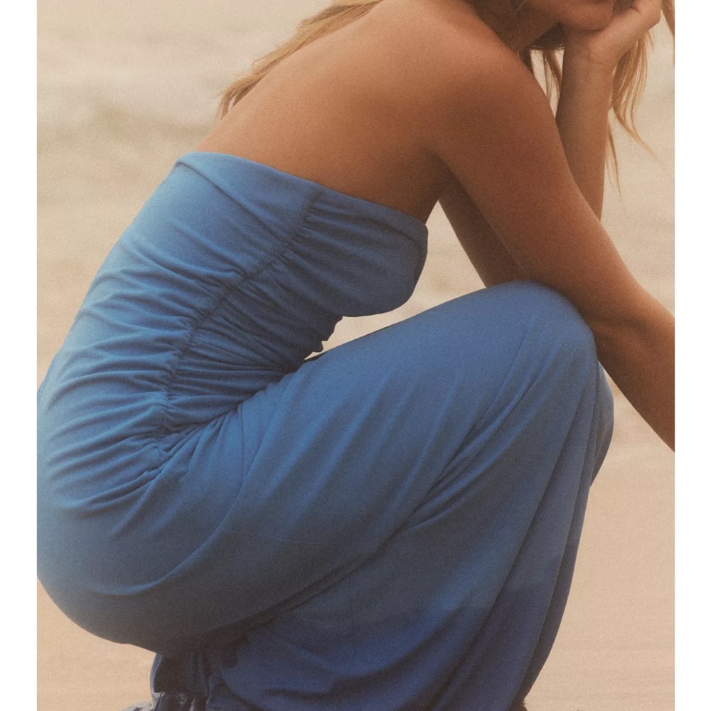 Zara NWT blue cutout maxi occasion dress - Picture 6 of 11